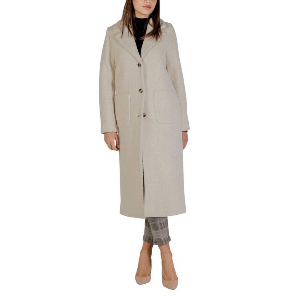 ICHI Cream Wool Women's Coat